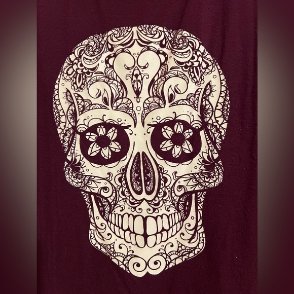 AMERICAN REBEL Sugar Skull Sleeveless Top - Picture 2 of 4